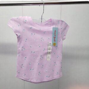Cat & Jack Toddler Girls'‎ Short Sleeve T-Shirt, Light Purple Floral NWT, 3T